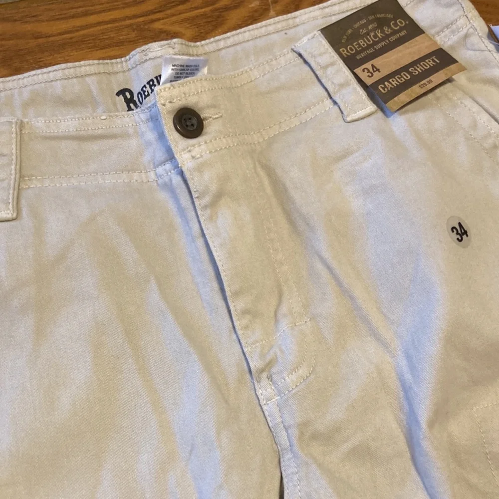 ❤️ Roebuck & Co Men’s Cargo Shorts (size 34) NWT